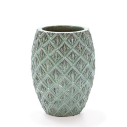 MACETERO 44x44x59 GRES CELADON