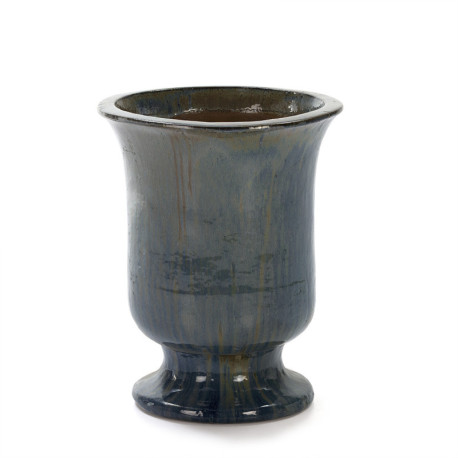 MACETERO 50x50x64 GRES AZUL RUSTICO