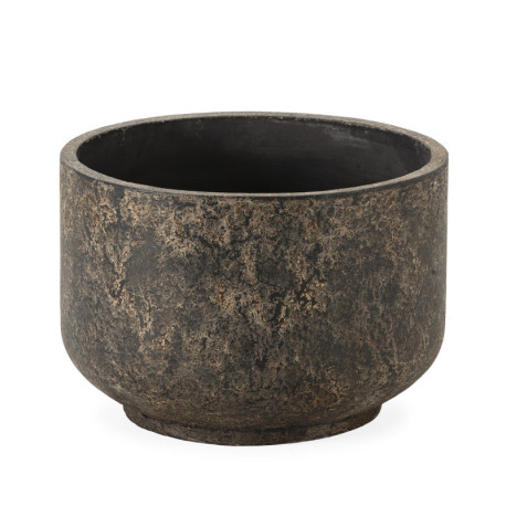 MACETERO 52x52x35 FIBROCEMENTO NEGRO QUEMADO