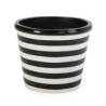 MACETERO 70x70x57 FIBROCEMENTO BLANCO/NEGRO