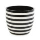 MACETERO 74x74x65 FIBROCEMENTO BLANCO/NEGRO