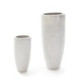 MACETERO SET/2 40x40x80 / 24x24x50cm GRES BLANCO