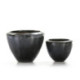 MACETERO SET/2 54x54x43 GRES GRIS ENVEJECIDO