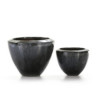 MACETERO SET/2 54x54x43 GRES GRIS ENVEJECIDO