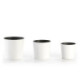 MACETERO SET/3 35x35x35 / 30x30x30 / 25x25x25 RESINA BLANCO