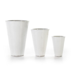 MACETERO SET/3 S 44x44x66 GRES BLANCO