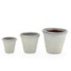 MACETERO SET/3 S 58x58x50/45x45x40/33x33x30 GRES BLANCO