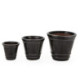 MACETERO SET/3 S 58x58x50/45x45x40/33x33x30 GRES NEGRO