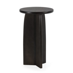 MESA AUXILIAR 36x36x61,5 MADERA NEGRO