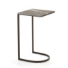 MESA AUXILIAR 38x38x67 MARMOL/METAL DORADO ANTIQUE