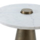 MESA AUXILIAR 45x45x52 MARMOL BLANCO/METAL DORADO ANTIQUE