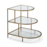 MESA AUXILIAR 50x62x60 CRISTAL/METAL DORADO