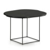 MESA AUXILIAR 60x50x40 MARMOL NEGRO MATE/METAL NEGRO