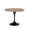 MESA COMEDOR 100x100x75 MADERA NATURAL/METAL NEGRO