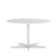 MESA COMEDOR 125x125x75 MARMOL BLANCO/METAL BLANCO