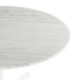 MESA COMEDOR 125x125x75 MARMOL BLANCO/METAL BLANCO