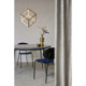 MESA COMEDOR 125x125x75 MARMOL NEGRO MATE/METAL NEGRO