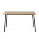 MESA COMEDOR 135x90x77 MADERA NATURAL/METAL NEGRO
