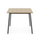 MESA COMEDOR 135x90x77 MADERA NATURAL/METAL NEGRO
