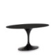 MESA COMEDOR 150x120x75 DM NEGRO/ALUMINIO NEGRO