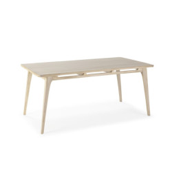 MESA COMEDOR 150x80x76 MADERA BLANCO VELADO