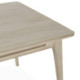 MESA COMEDOR 150x80x76 MADERA BLANCO VELADO