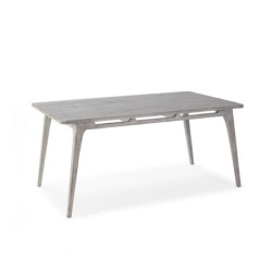 MESA COMEDOR 150x80x76 MADERA GRIS VELADO