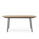 MESA COMEDOR 180x90x76 MADERA NATURAL/METAL NEGRO