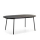 MESA COMEDOR 180x90x76 MADERA/METAL NEGRO