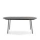 MESA COMEDOR 180x90x76 MADERA/METAL NEGRO