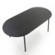 MESA COMEDOR 180x90x76 MADERA/METAL NEGRO