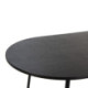 MESA COMEDOR 180x90x76 MADERA/METAL NEGRO