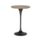 MESA COMEDOR ALTA 75x75x111 MADERA NATURAL/METAL NEGRO