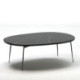 MESA DE CENTRO 100x70x35 METAL/MARMOL NEGRO MATE