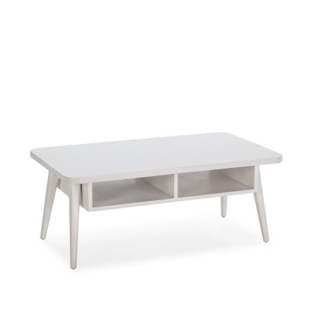 MESA DE CENTRO 106x60x43 MADERA BLANCO