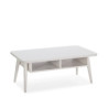 MESA DE CENTRO 106x60x43 MADERA BLANCO