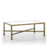 MESA DE CENTRO 120x70x45 CRISTAL/METAL DORADO ANTIQUE