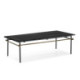 MESA DE CENTRO 122x61x37 MARMOL NEGRO/HIERRO DORADO ANTIC/NEGRO