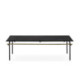 MESA DE CENTRO 122x61x37 MARMOL NEGRO/HIERRO DORADO ANTIC/NEGRO