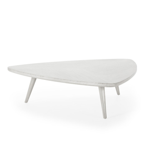 MESA DE CENTRO 138x130x35,5 MADERA GRIS VELADO