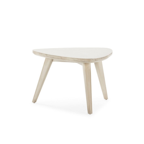 MESA DE CENTRO 65x55x42 MADERA BLANCO VELADO