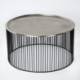 MESA DE CENTRO 80x80x42 HIERRO NEGRO/PLATA