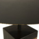 MESA DE CENTRO 81x81x47 METAL DORADO/MARMOL NEGRO
