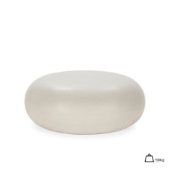 MESA DE CENTRO 90x90x37 CEMENTO BLANCO