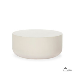 MESA DE CENTRO 90x90x40,6 CEMENTO BLANCO