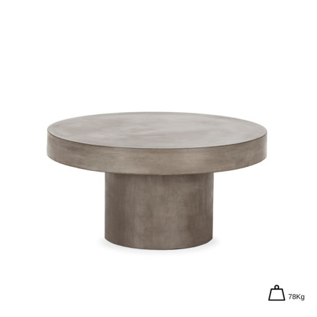 MESA DE CENTRO 90x90x45 CEMENTO GRIS ANTRACITA