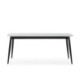 MESA DE COMEDOR 180x90x76 PORCELANICO/METAL NEGRO