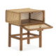MESITA DE NOCHE 48x43x61 MADERA/RATAN NATURAL