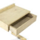 MESITA DE NOCHE 50x35x66 MADERA BLANCO VELADO