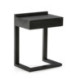 MESITA DE NOCHE 50x35x66 MADERA NEGRO
